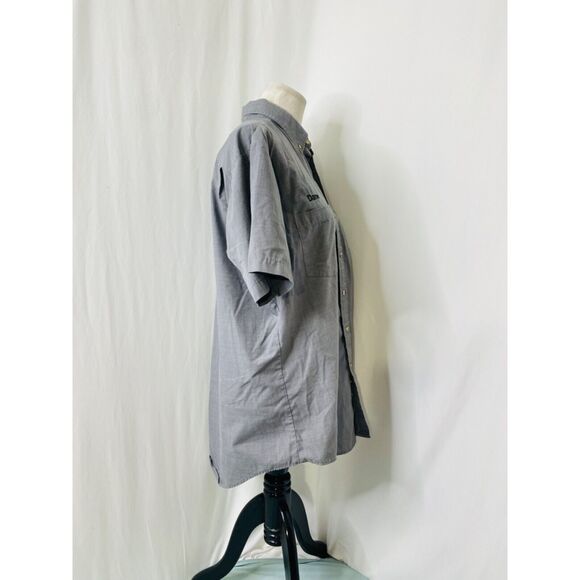 Coors Light Men's Shirt Grey Riverside Dane Button-Down Embroidered Size Medium - Picture 9 of 11